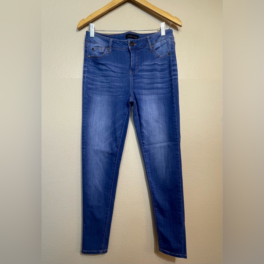 Classic Women's Blue Skinny Stretch Jeans